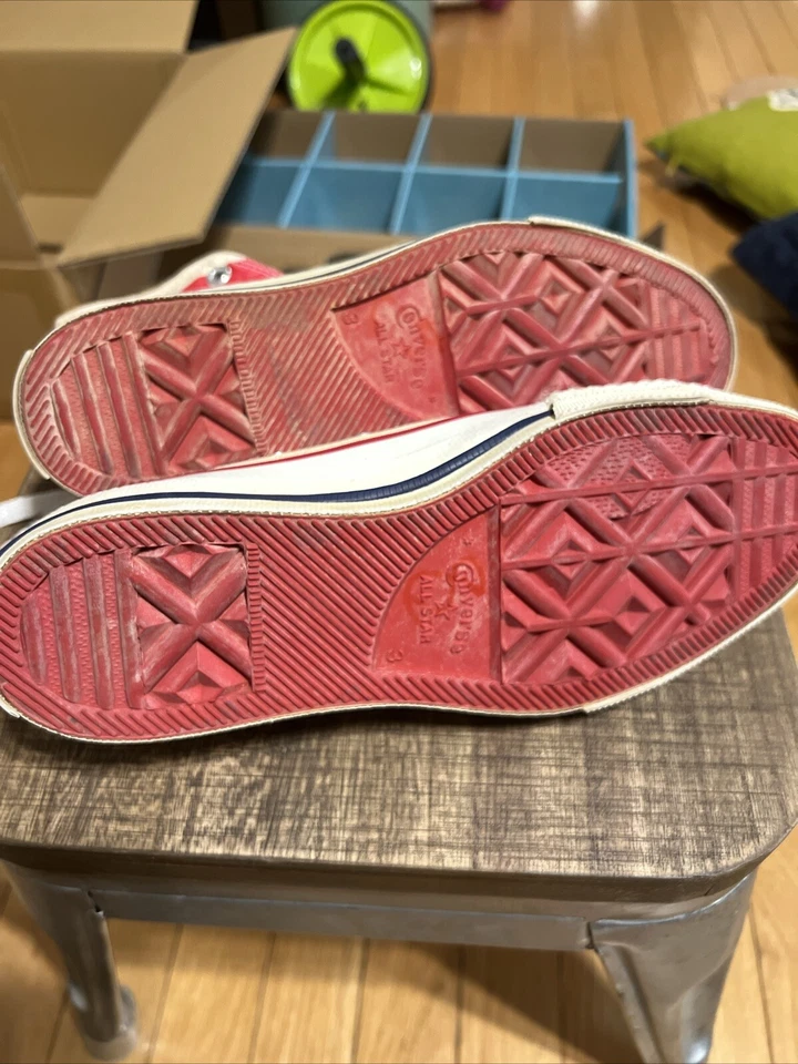 De colección Hi-Top Converse Blanco Chuck Taylor All Stars Talla 3 ¡Hecho en EE. UU.! Foto 4 de 4