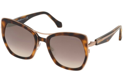 Roberto Cavalli Paganico RC1093-F 52F Tortoise Gold Sunglasses 55-21-140 RC1093F