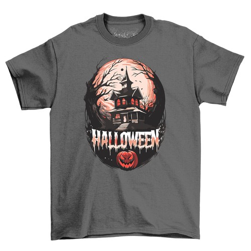 "HAUNTED HOUSE PARTY" Halloween_260 T-shirt - Spooky & Stylish! Funny t-shirt, U - Picture 2 of 46