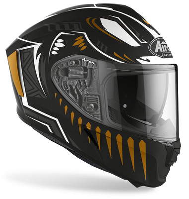 Casco integrale moto Airoh Spark Vibe nero oro taglia M gold helmet casque  | eBay