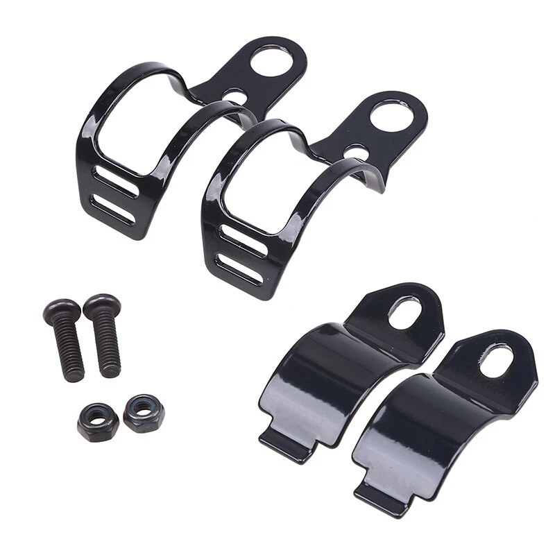 Soporte de montaje de luz de señal de giro abrazadera de horquilla universal para motocicleta 27 mm-31 mm Foto 2 de 4