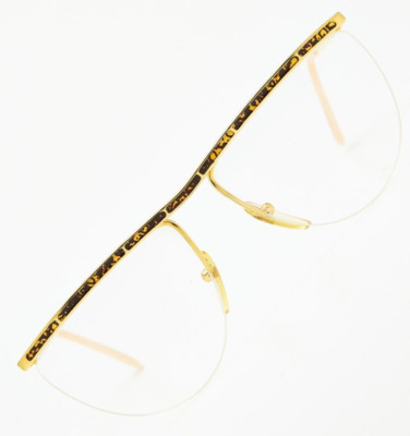 GÖTTLICHE 58 Schildkröte/Gold Schmetterling Brillengestell Vintage 80er Damen