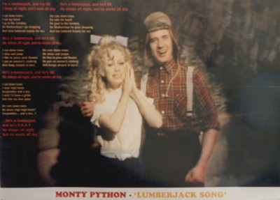 Poster: MONTY PYTHON - Lumberjack Song  ca90x60cm  NEU!!  (54331)