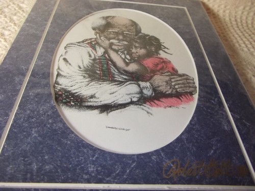 ARTIST ROBERT HALL'S "GRANDADDY'S LITTLE GIRL" 1996 10x8 MATTED PRINT SIGNED - Picture 12 of 12