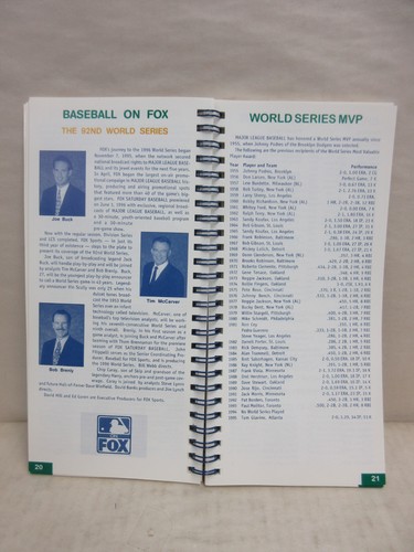 Vintage 1996 MLB Baseball World Series Fall Classic Braves Yankees Media Guide - Picture 3 of 10