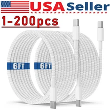 For iPhone 17 16 15 USB-C to USB-C Cable Fast Charger Lot Type C Charging Cord