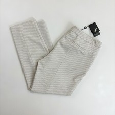 ADRIANNA PAPELL Printed Kate Fit Career Pant SZ 14 NWT 99 Taupe Geo 2 Polka Dot