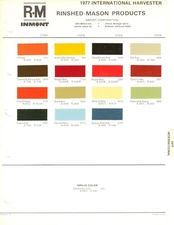 1977 INTERNATIONAL IH PICKUP TRUCK SCOUT II TERRA TRAVELALL PAINT CHIPS (R-M)