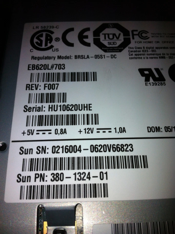 SUN 380-1324 DAT72 4MM DIGITAL DATA STORAGE 68PIN SCSI LVD Internal - Image 2 of 2