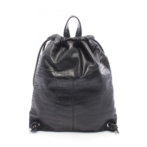 JIMMY CHOO MARLON Backpack Bag Leather Black System