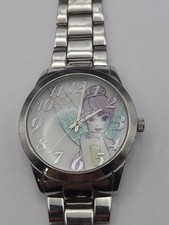 Vintage Disney Silver Fairy Tinkerbell Watch New Battery Working