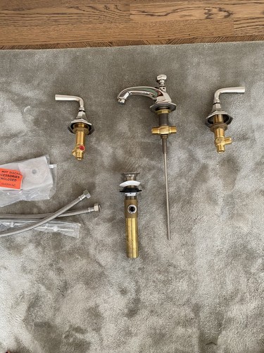 P E Guerin Anniversary 14000 Polished Nickel Basin Set Faucet 5k+