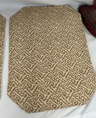 Placemats Mustard Gold Abstract Design Set Of 6 Approx. 12 X 18” - Picture 7 of 13