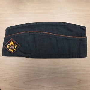 Vintage Explorer Scout Dark Green Garrison Cap Hat 1940s - Excellent Condition 