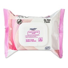 Equate Lightly Scented Wipes pH Balanced for Women's Health, 32 Wipes
