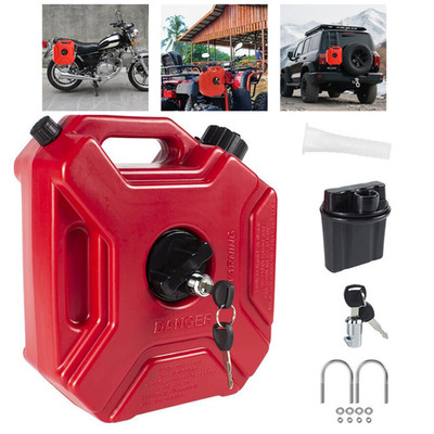  5L Gas Fuel Tank Gas Can Oil Storage Can For ATV UTV Gokart Motorcycle Car SUV
