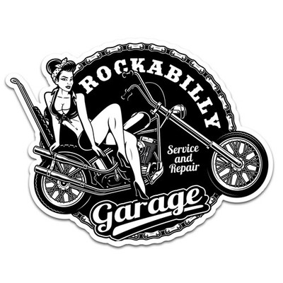 Retro Vintage Aufkleber Old School Ace Kult Rockabilly Style Bobber Route - 23