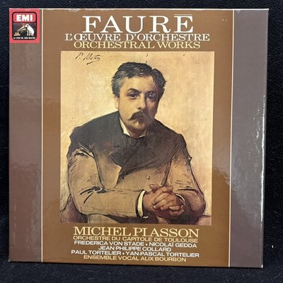 EMI SLS 5219 FAURE Orchestral Works - PLASSON, Tortelier - ST 3LP BOX