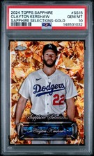 2024 Topps Chrome Sapphire Selections CLAYTON KERSHAW #SS14 Gold /50 PSA 10 Gem