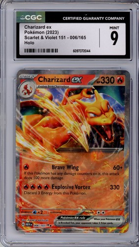 CGC 9 Charizard ex Pokemon Scarlatto e Viola 151 Holo #006 - Foto 1 di 2