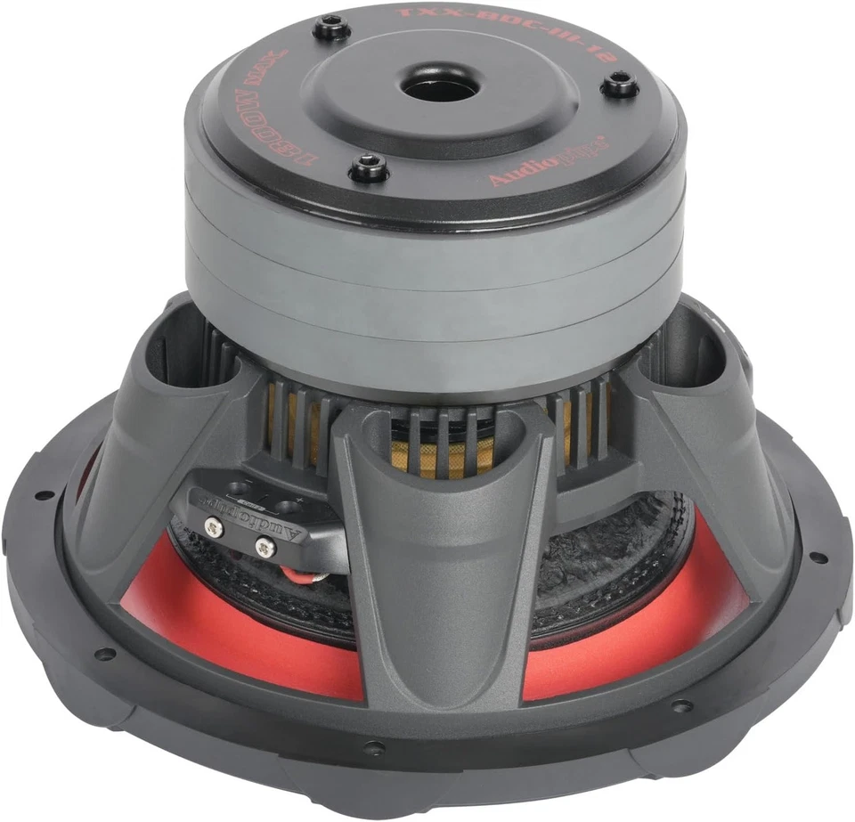 AUDIOPIPE TXX-BDC-III-12 12" TRIPLE PILA 900W RMS | 1800W MAX SUBWOOFER 4 Ω DVC Foto 2 de 3