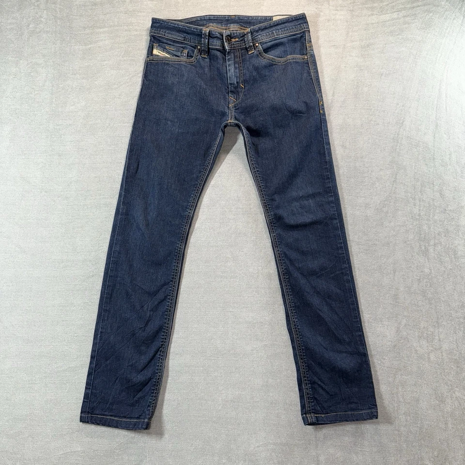 Jeans Diesel Kid Thanaz J-OT 1 14Y Regular Ajustado Azul Elastizado Cremallera Mosca Usados en Excelente Condición Foto 2 de 4