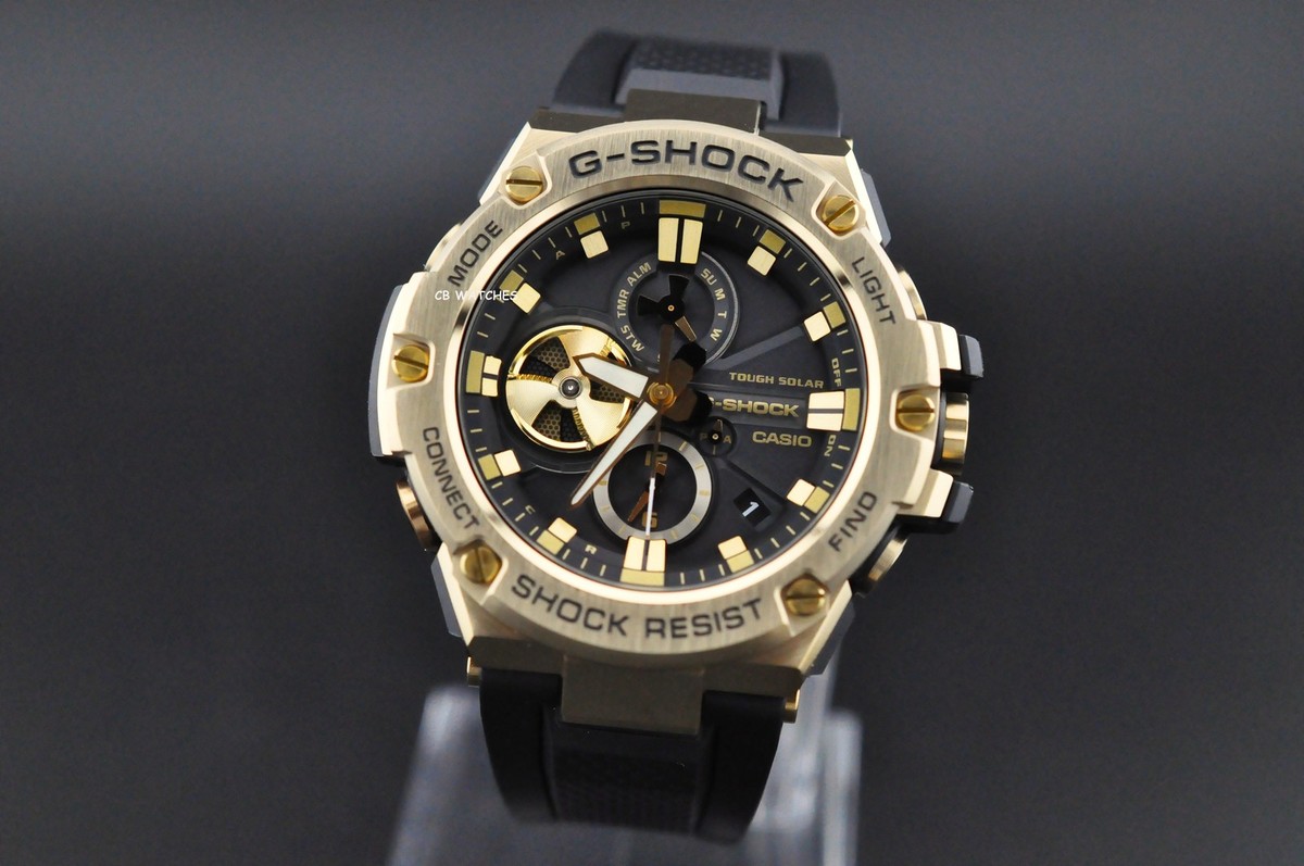 CASIO G-shock Solar Mens G-STEEL Bluetooth Chronograph Watch GST
