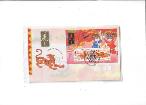 Australia/Christmas Island Year of Tiger 1998 FDC