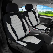 Schonbezüge Sitzbezüge für BMW 5er E60 & E61 Bj 2003-10 in Schwarz/Weiß KT108