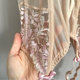 Agent Provocateur Nude Pink Lace Gianna Basque Corset - 32C