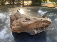 Vintage John Perry Branded Burl Driftwood Sculpture Replacement - Wood Base Only