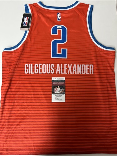 Shai Gilgeous alexander Autographed Signed Oklahoma City Thunder Jersey OKC Thunder MVP JSA Authenticated #4 