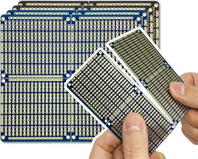 ElectroCookie pcb prototype board schnappbare streifen-board mit stromschienen