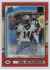 2024 Panini Clearly Donruss Rated Rookie Red /149 Kool-Aid McKinstry Auto 05jo