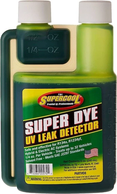 Supercool UV leak detector dye
