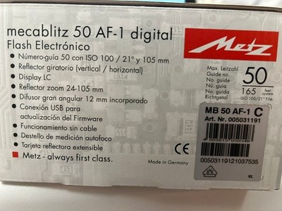 Metz Mecablitz 50 AF-1 Aufsteckblitz, kaum gebraucht