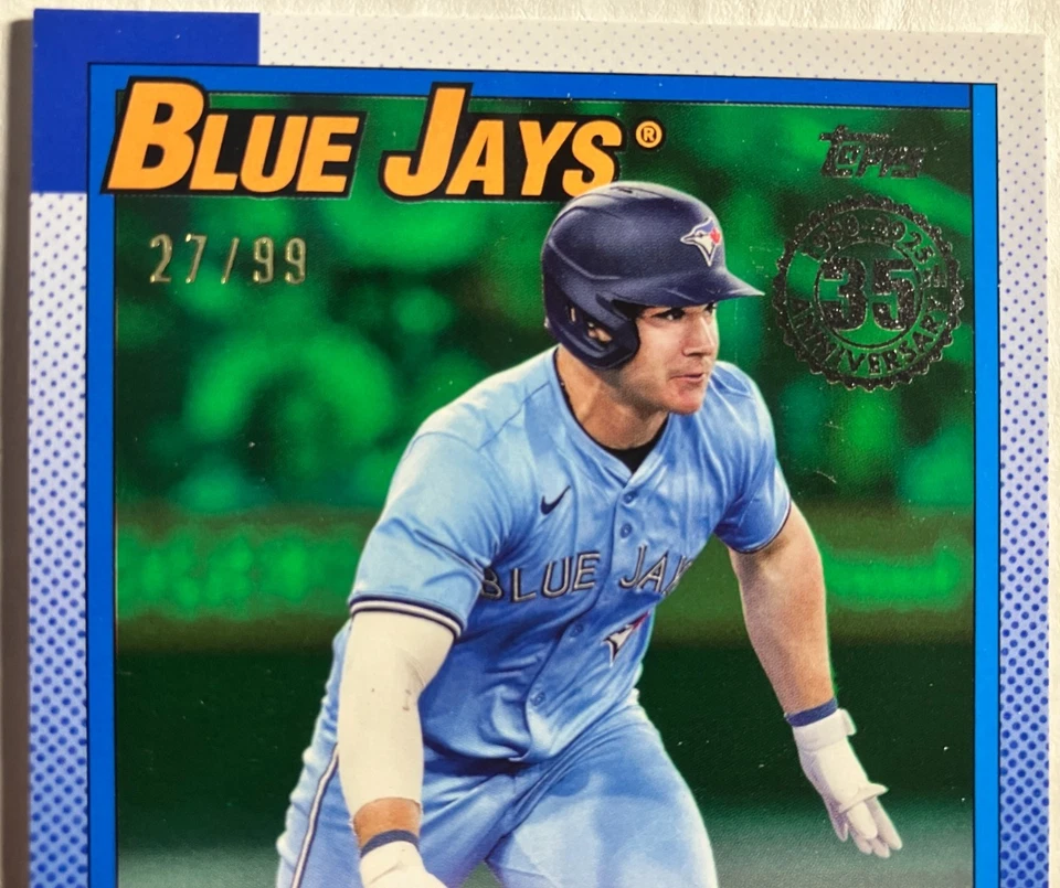 2025 Topps Update '90 Topps Autographs Green #90AUARO Alan Roden #27/99 - Image 2 of 2