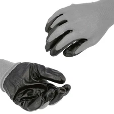 Nitrile Dipped Safety Work Gloves, Cut Resistant, Grey, Size: S/M/L/XL/2XL
