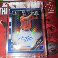 Bowman 2019 Chrome Blue Refractor Rookie Auto /150 Abraham Toro #CPA-AT Astros