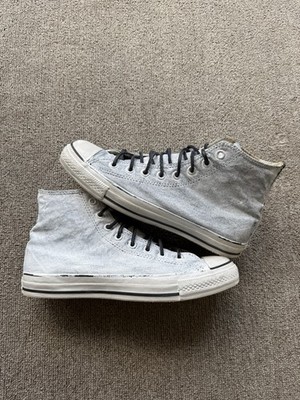 RARE John Varvatos x Converse All Star 70 s High  Size 9.5 White Paint Margiela