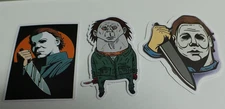 Michael Myers From Halloween Stickers Lot of 3