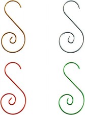 80PCS Christmas Ornaments Hooks,Premium S Ornament Hangers for Xmas Tree Decorat