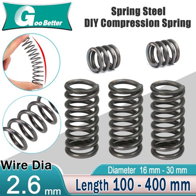 #ad Compression Spring 16 30mm Diameter amp; 100 400mm Length Pressure Big 2.6mm Wire $30.75