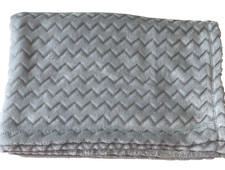 Cloud Island Baby Blanket Solid Gray Chevron Stripe Zig Zag Plush Lovey Unisex