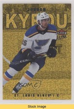 2021-22 Upper Deck Fleer Ultra Gold Speckled Rainbow Foil Jordan Kyrou READ 0sd7