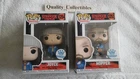FUNKO POP STRANGER THINGS JOYCE #1254 AND HOPPER #1253 FUNKO SHOP EXCLUSIVE SET