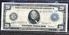 1914 $20 Large Size Blue Seal Federal Reserve Note 2-B New York, NY US Currency — photo 4