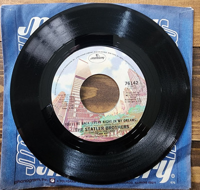 Statler Brothers ~You'll Be Back/ We Ain't Even Started Yet ~ 45 RPM Record