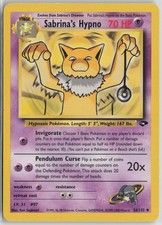 Sabrina's Hypno 56/132 Uncommon Gym Challenge Pokemon Unlimited Near Mint on eBay