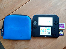 Nintendo 2Ds Console Blue Case No Stylus Games Bundle Working